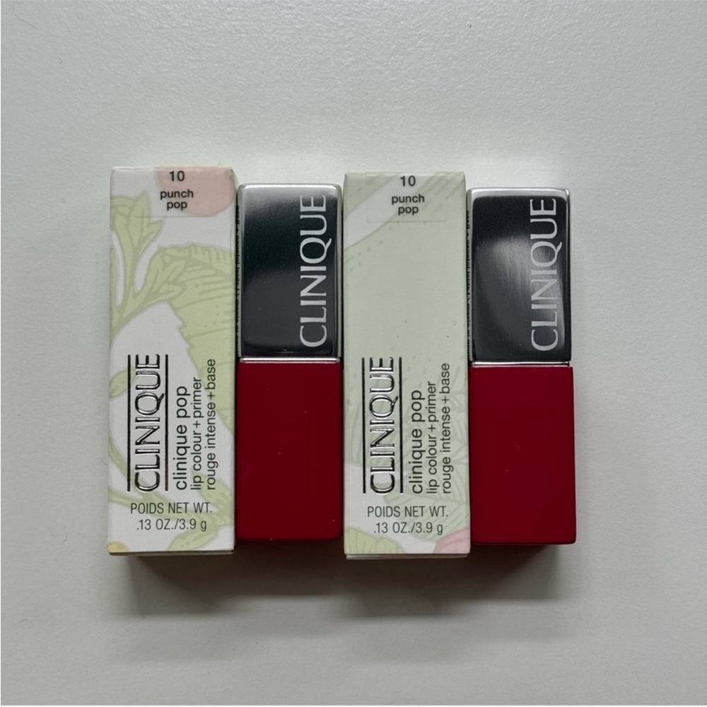 Clinique Pop Lipstick + Primer Punch Pop